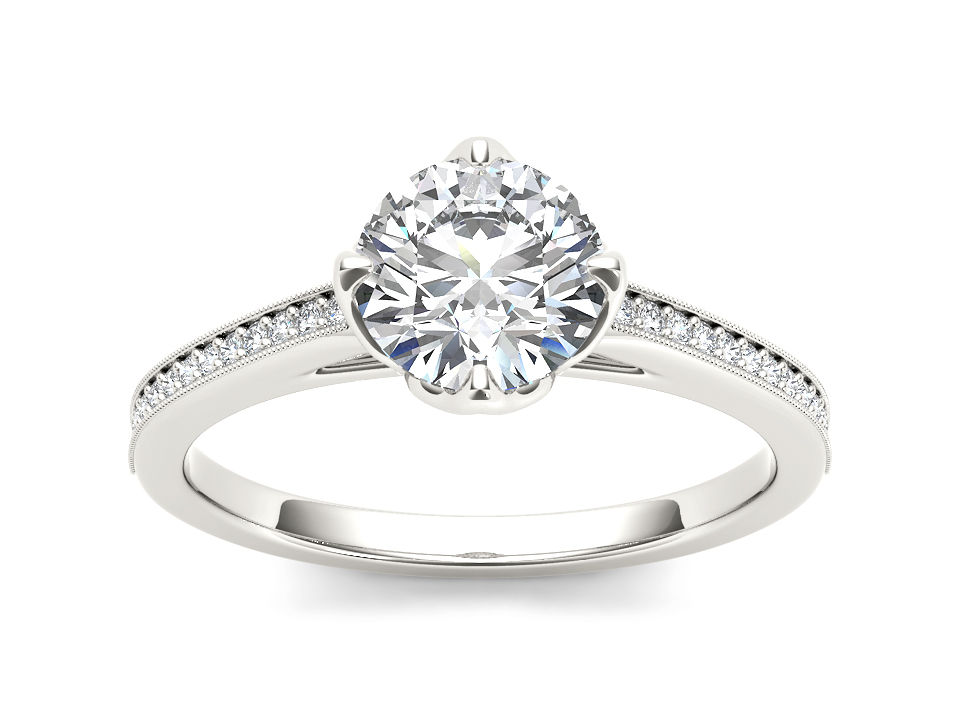 Dione Round Cut Diamond Solitaire Ring