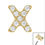 Thumbnail: Titanium Claw Set Jewelled X