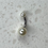 Thumbnail: Acrylic Pearl Ball Belly Bar - Steel Shaft