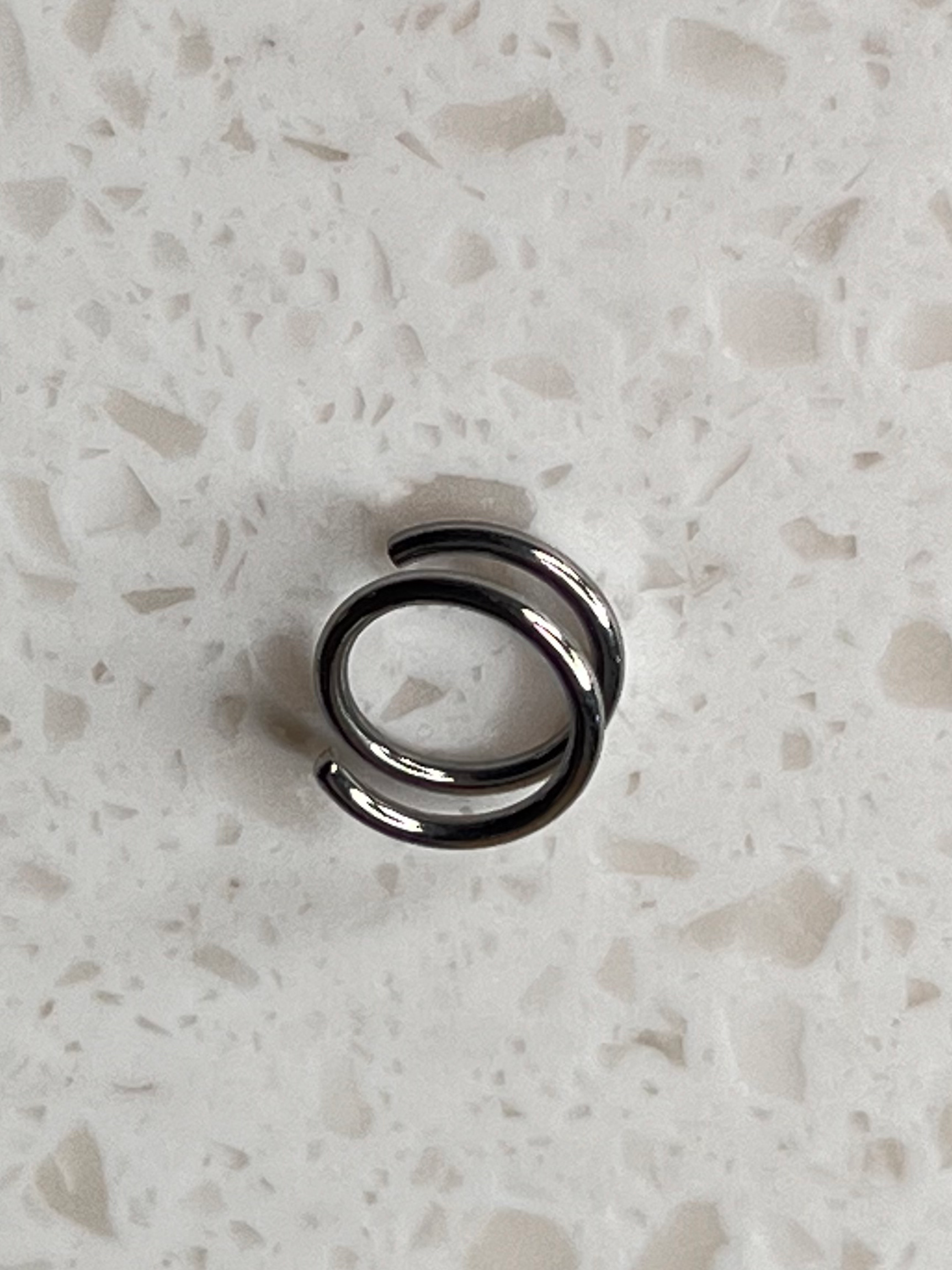 Titanium Double Spiral Nose Ring