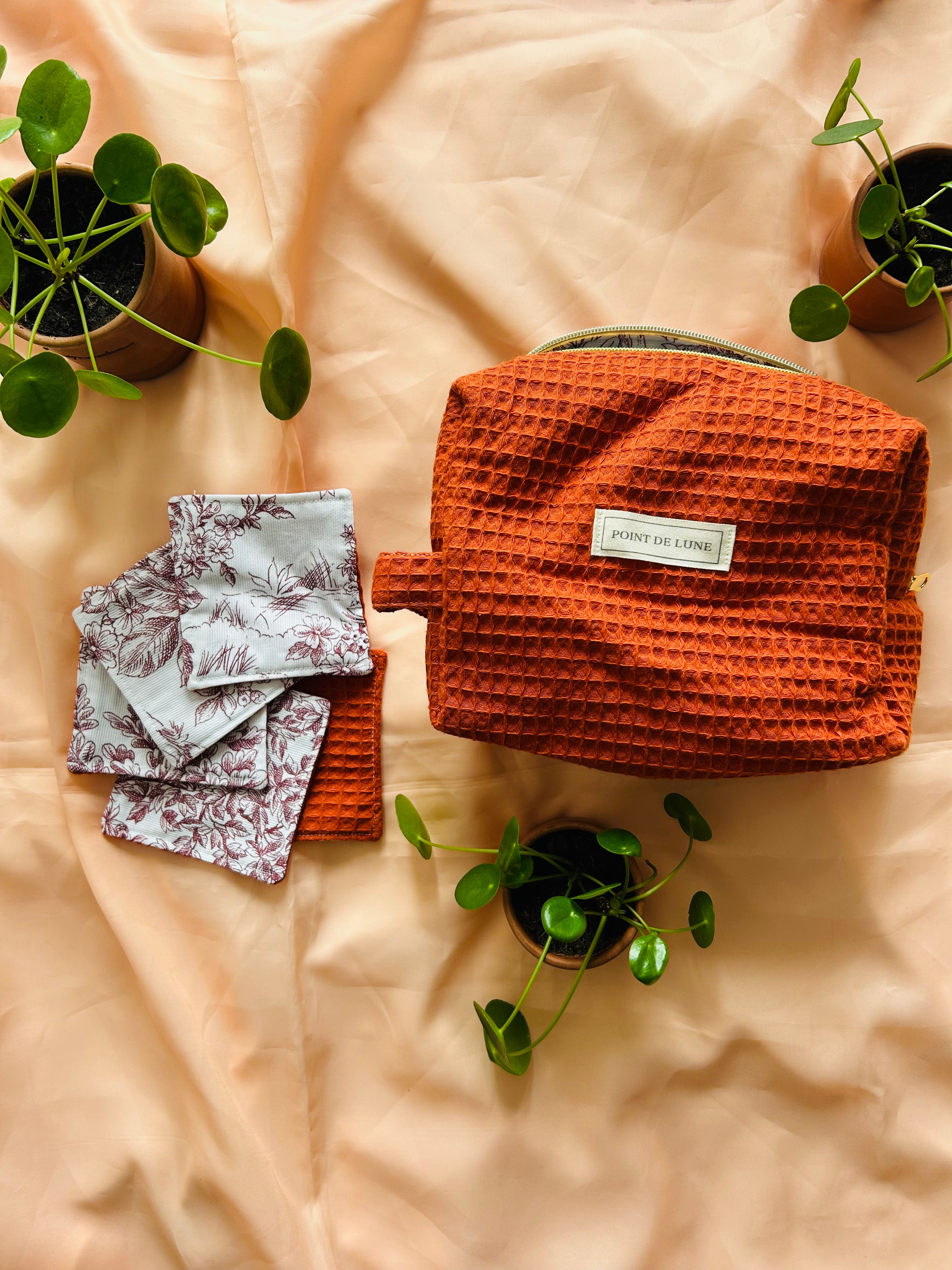 Pack Routine Douceur – Trousse & Cotons Lavables