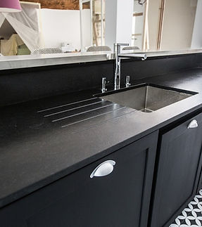 détail d'un plan de travail de cuisine