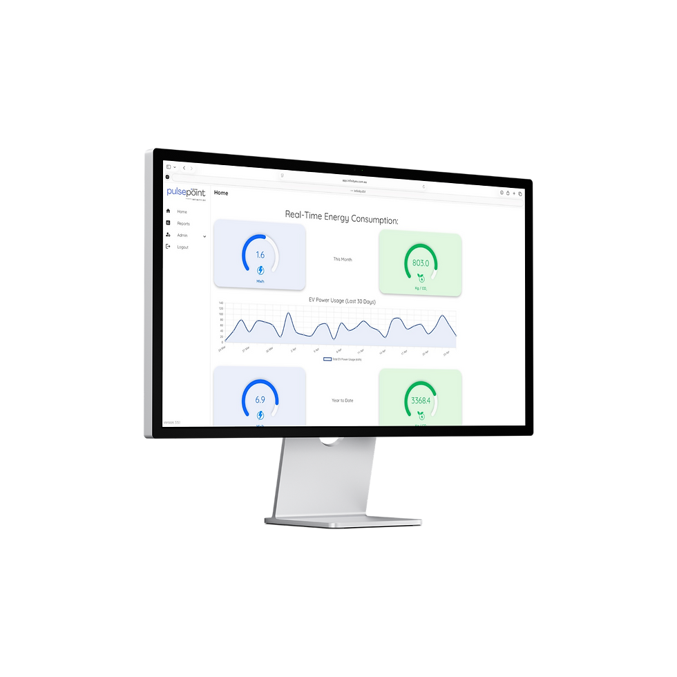 Infinity EV Pulsepoint dashboard