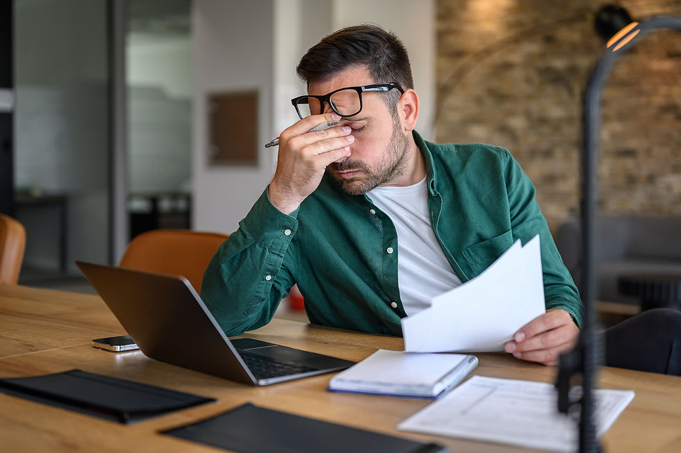 Man stressed over documents