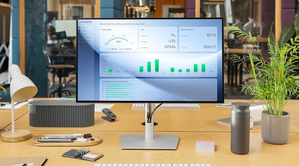 Infinity EV Pulsepoint Fleet Management Software on desktop