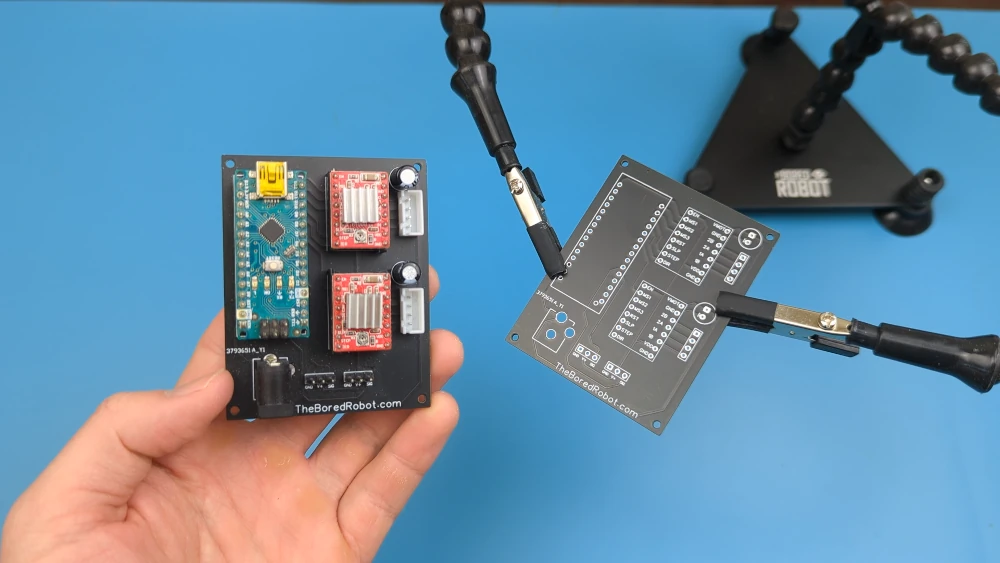 The Bored Robot Custom PCB for stepper motors and drivers