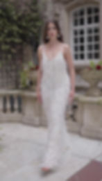 Scarlett Eliza Jane Howell All Over fringe feather beading sheath 1920s style wedding dress