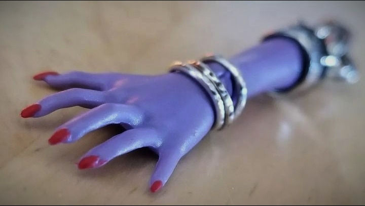 Thumbnail: hands off (sterling silver)