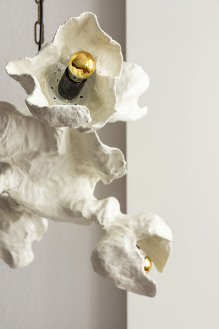 Koralli Pearl of Gold Chandelier back view