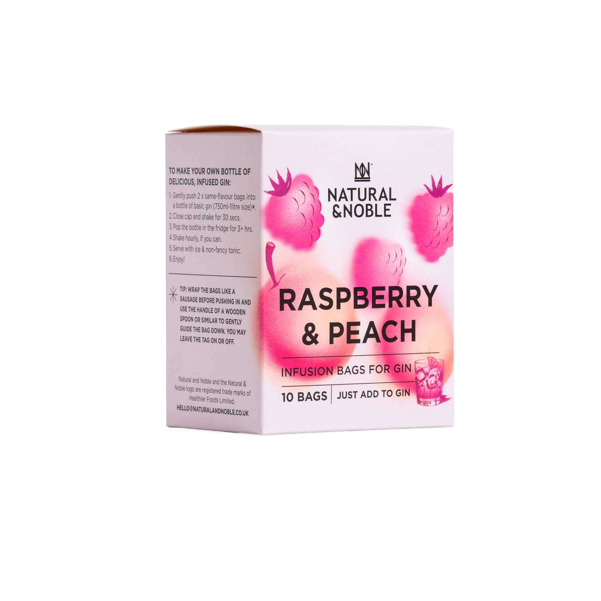 Gin Flavour Infusions - Raspberry and Peach