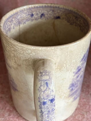 Swedish antique ceramic tankards