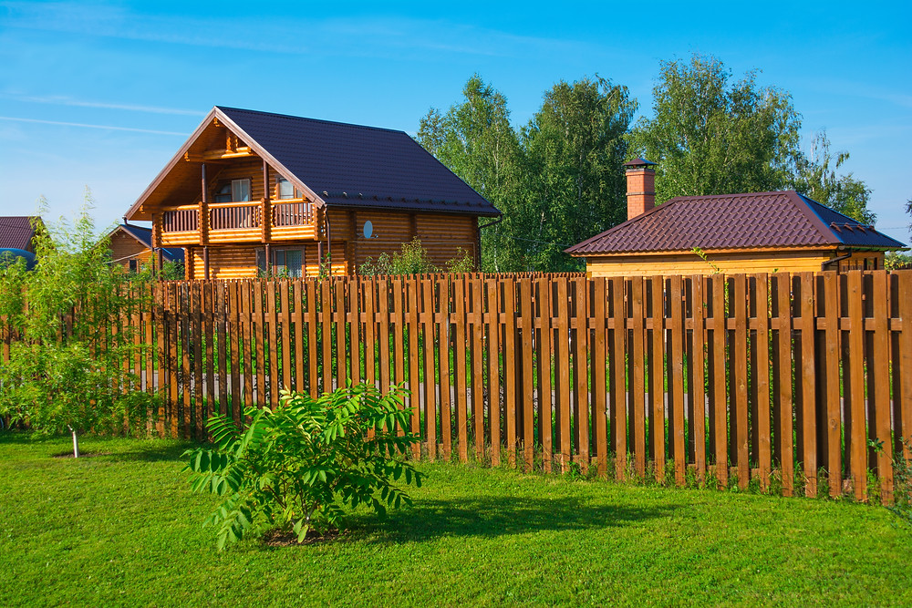 Wooden fence