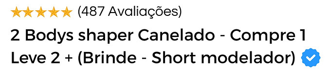 2 Bodys shaper Canelado - Compre 1 Leve 2 - 1.jpg