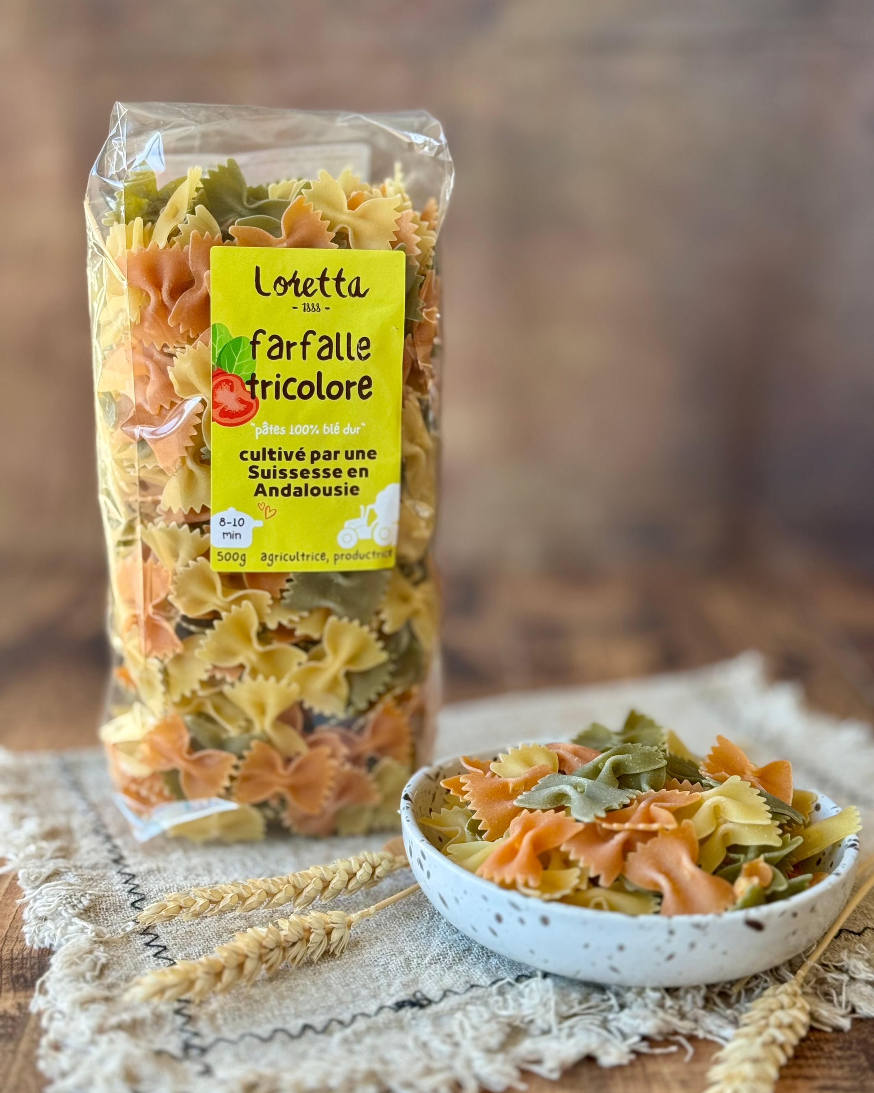 Farfalle tricolore Loretta 1888 (500g)