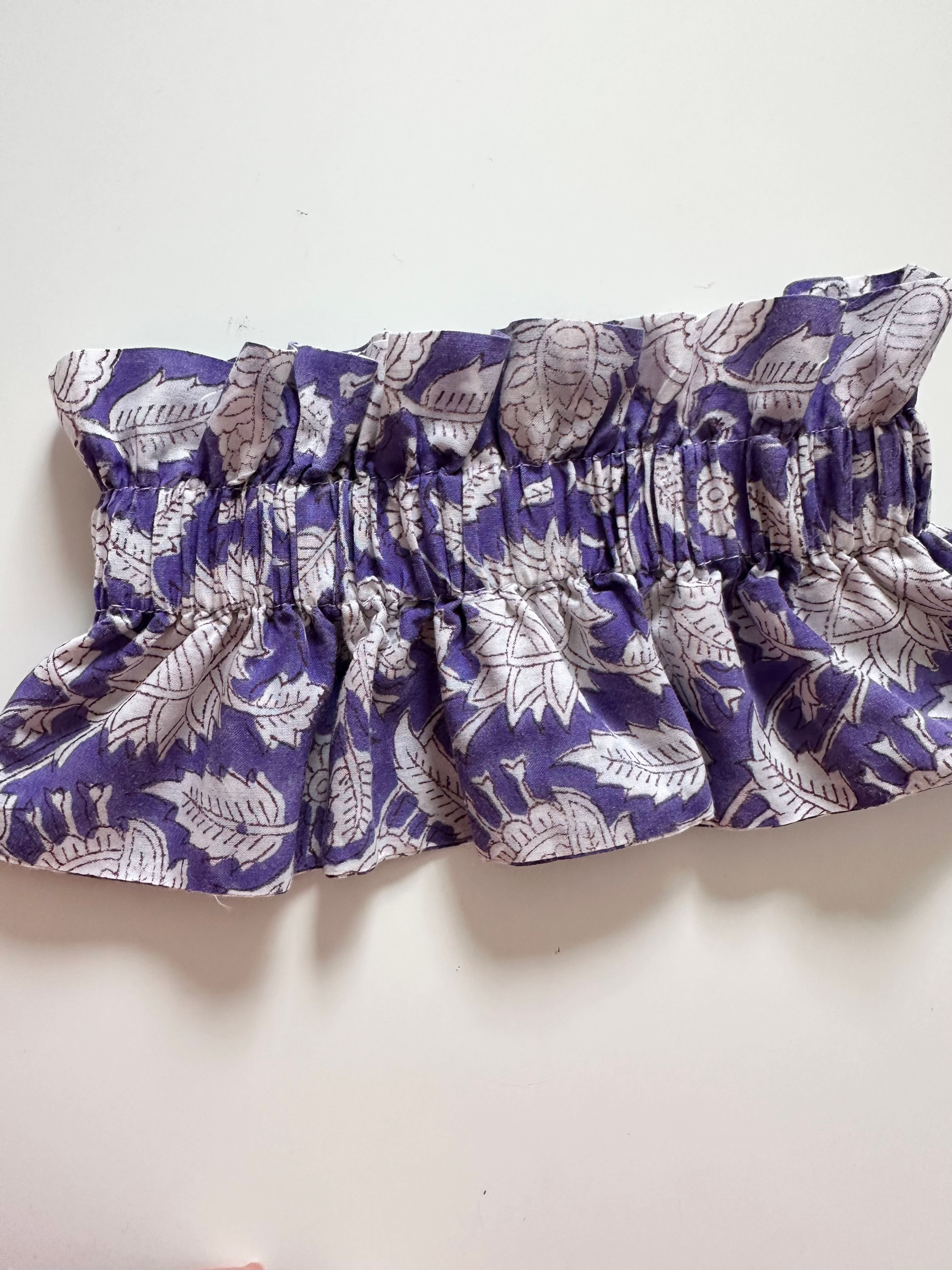 Col amovible block Print violet