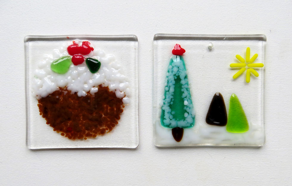 Thumbnail: Quick glass fusing class, Christmas decorations, Cumbria