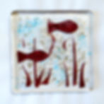 Make at home two fused glass coasters kit
