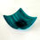 Thumbnail: Teal and white fused glass candle holder, RD Glass