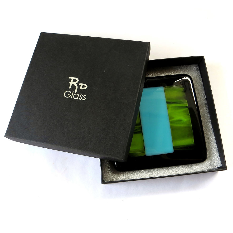 Thumbnail: Noir fused glass wall panel