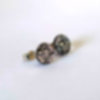 Pink purple dichroic glass stud earrings