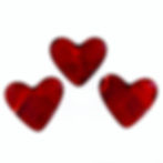Red fused glass pocket heart hug, RD Glass