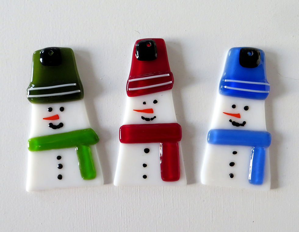 Thumbnail: Christmas decoration glass fusing workshop, Cumbria, RD Glass