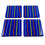 Thumbnail: Blue lined fused glass coasters