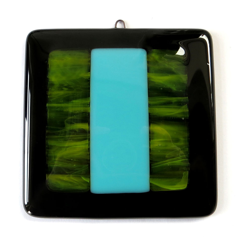 Thumbnail: Noir fused glass wall panel