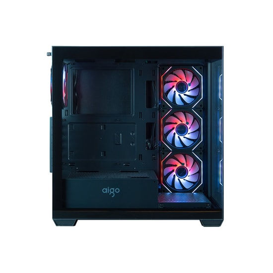 AIGO DS900 Siyah GP-750W 80+ Non-Modular Bronze ARGB Mid Tower Kasa