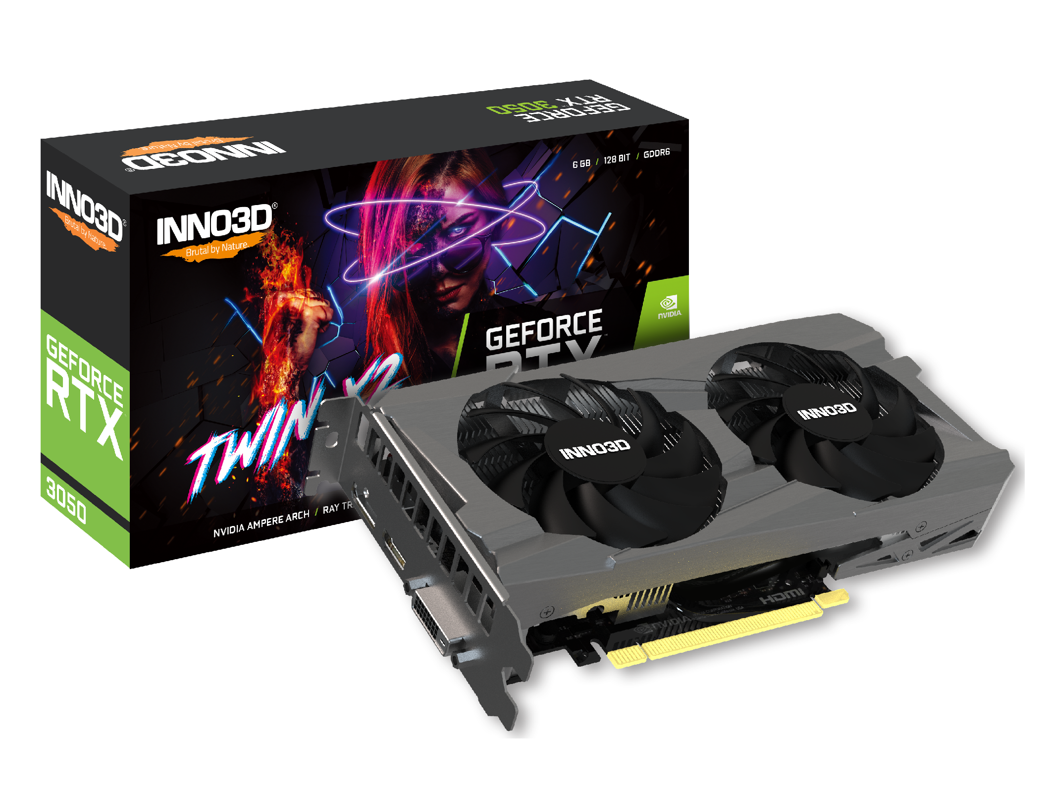 Inno3D RTX3050 Twin x2 v2 6GB 96Bit GDDR6