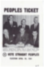 1961 Peoples Ticket