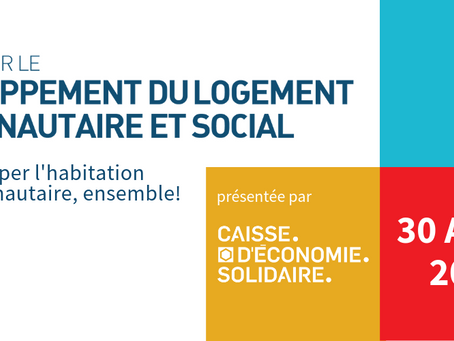 Journée sur le développement du logement communautaire et social