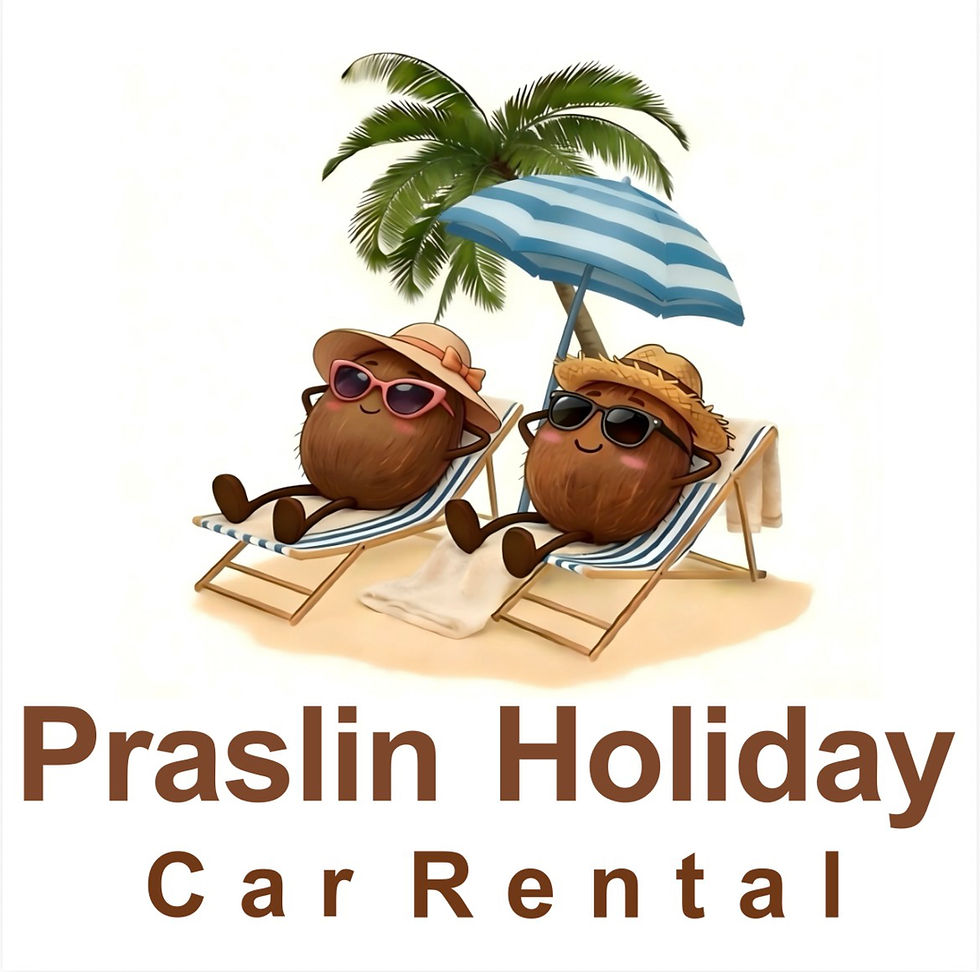 "July Offer!! Rent a car with Praslin Holiday Car Rental this month and enjoy our best rates, featuring low insurance excess and free delivery anywhere on Praslin Island!" 