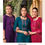 Thumbnail: lily & lali poster for mehwish catalog displaying 3 colors peacock blue, red and wine