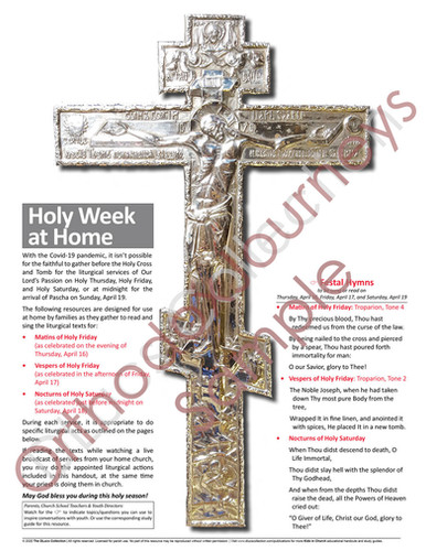 Holy Week At Home | Orthodox Journeys Holy Week At Home | Orthodox Journeys