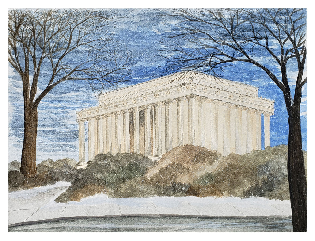 Lincoln Memorial in Winter
