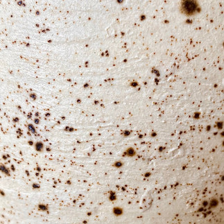 Detail of matte glaze with dolomite speckles