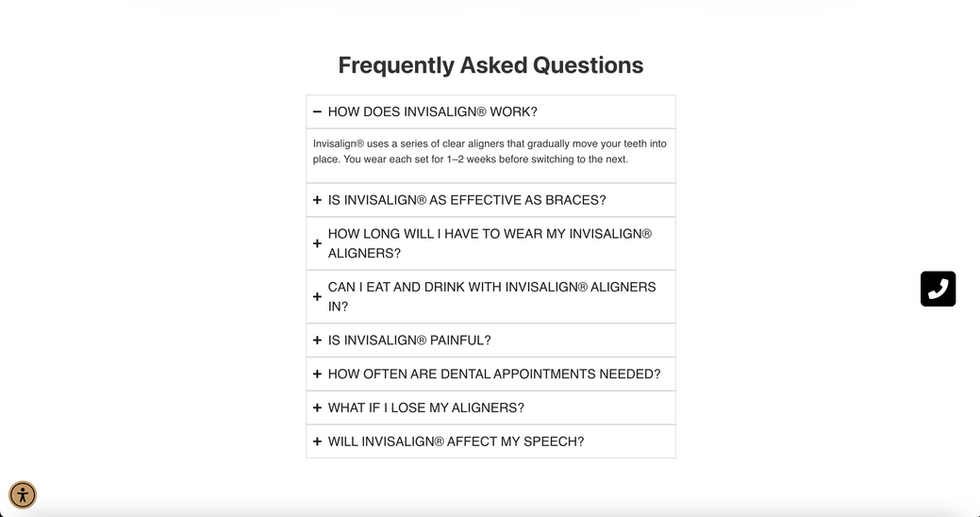 Invisalign Landing Page