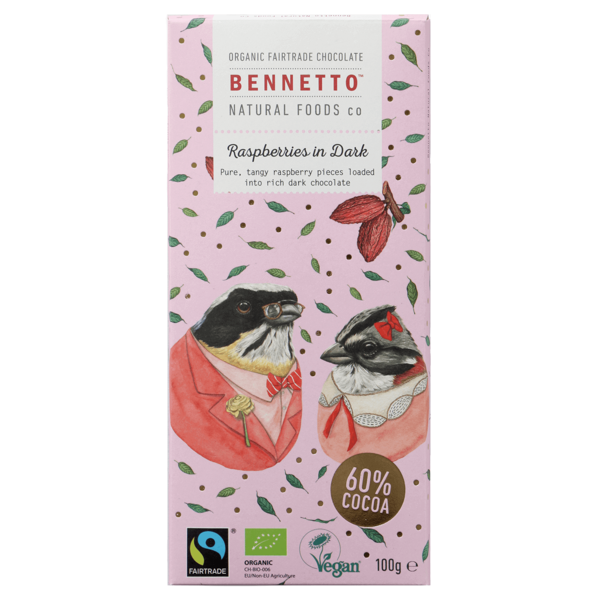 Chocolate Raspberry Bennetto 100g