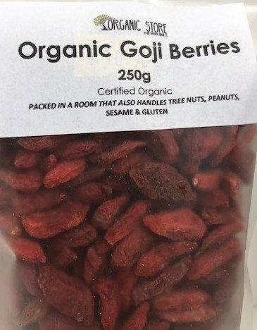 Goji Berries Sundried - Organic 50gm