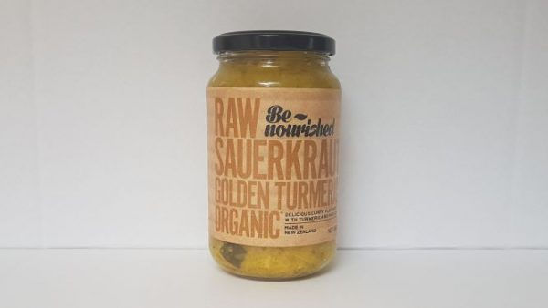 Sauerkraut Golden Turmeric Organic Be Nourished 380g