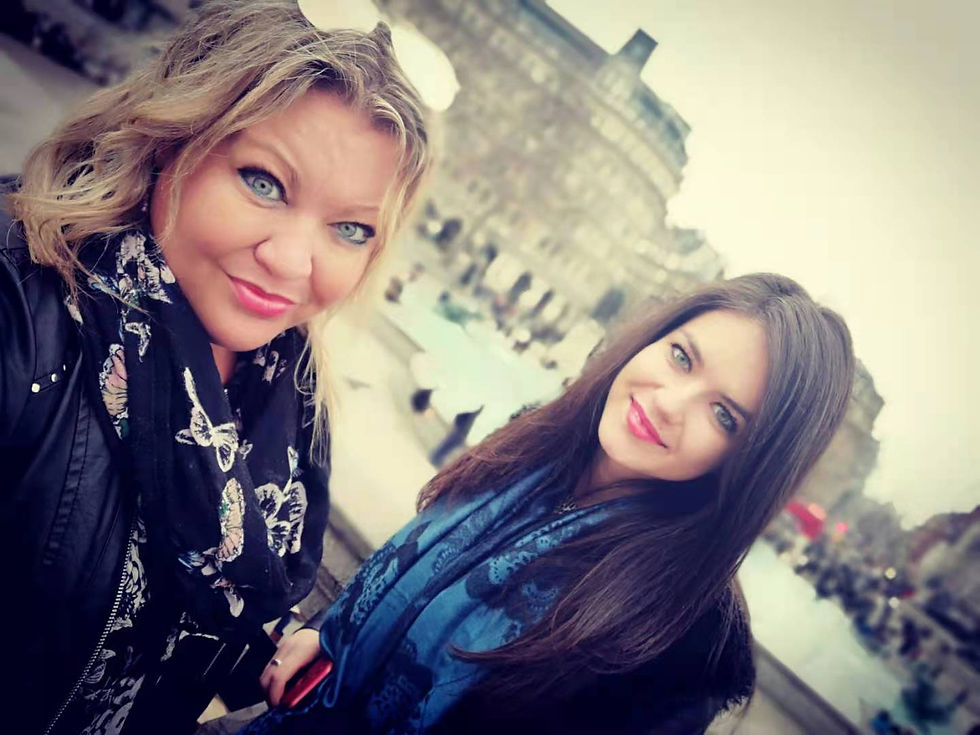 Filming day in London with Milena Akovic, UK