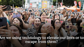 Are we using technology to elevate our lives or to escape from them?