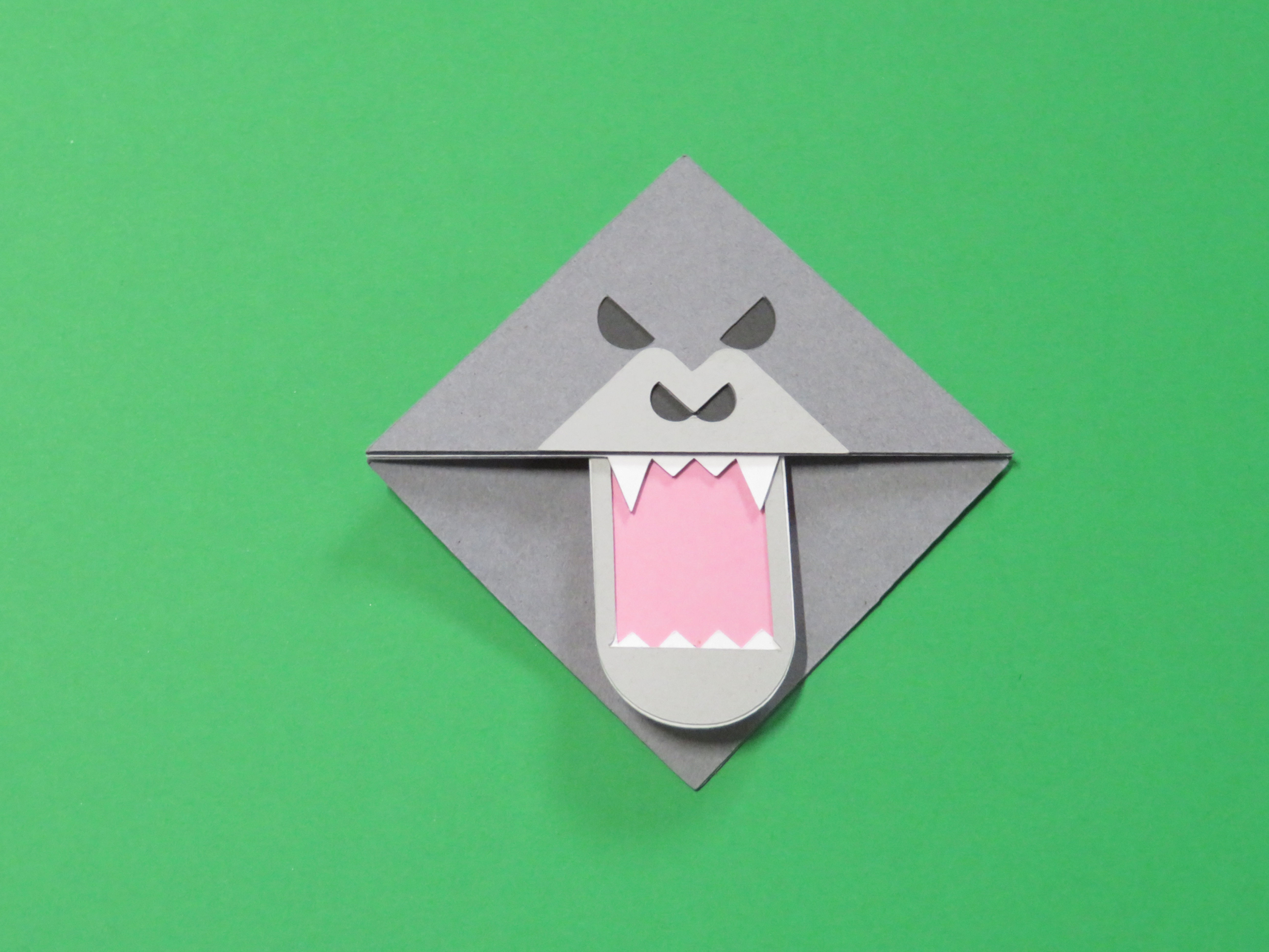 Angry Gorilla Corner Bookmark