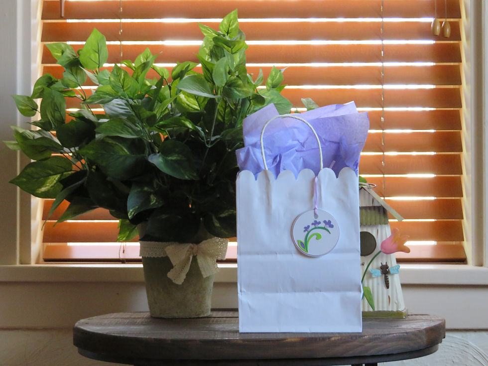 Thumbnail: Pentstemon or Beardtongue Flowers Gift Tag