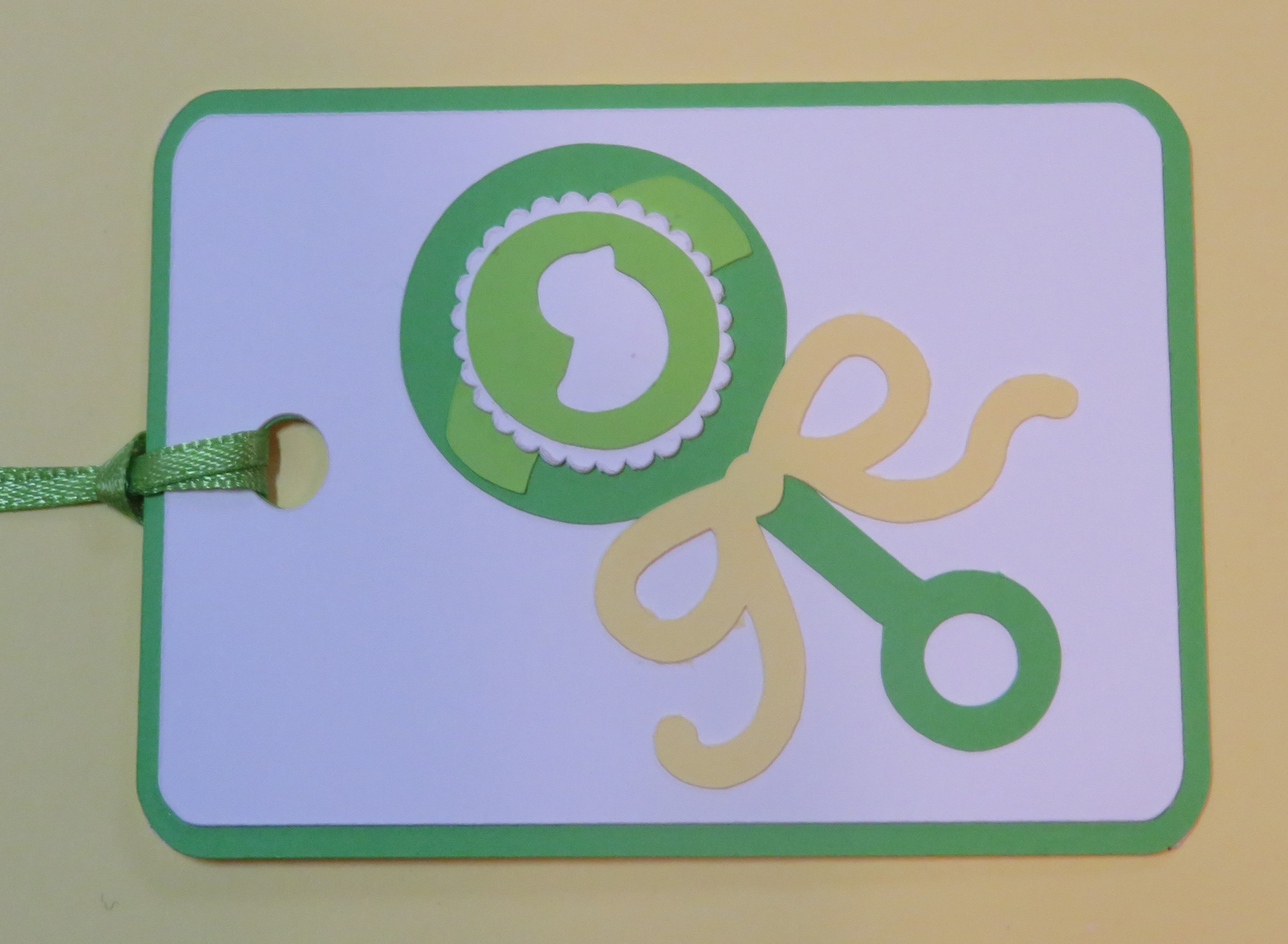 Baby Rattle Gift Tag