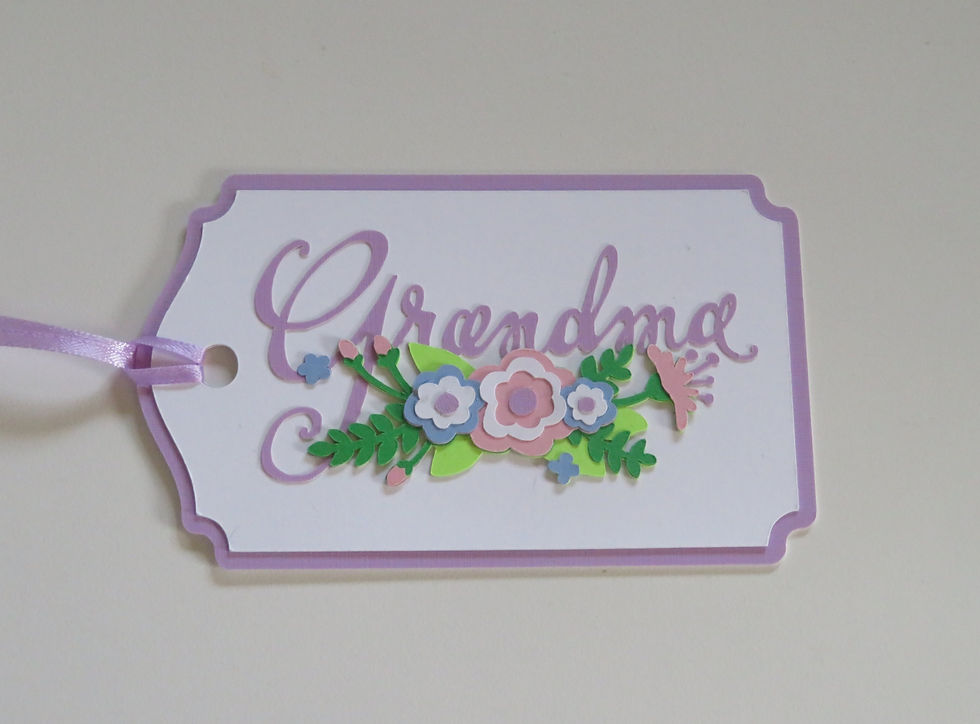 Thumbnail: Grandma Floral Gift Tag