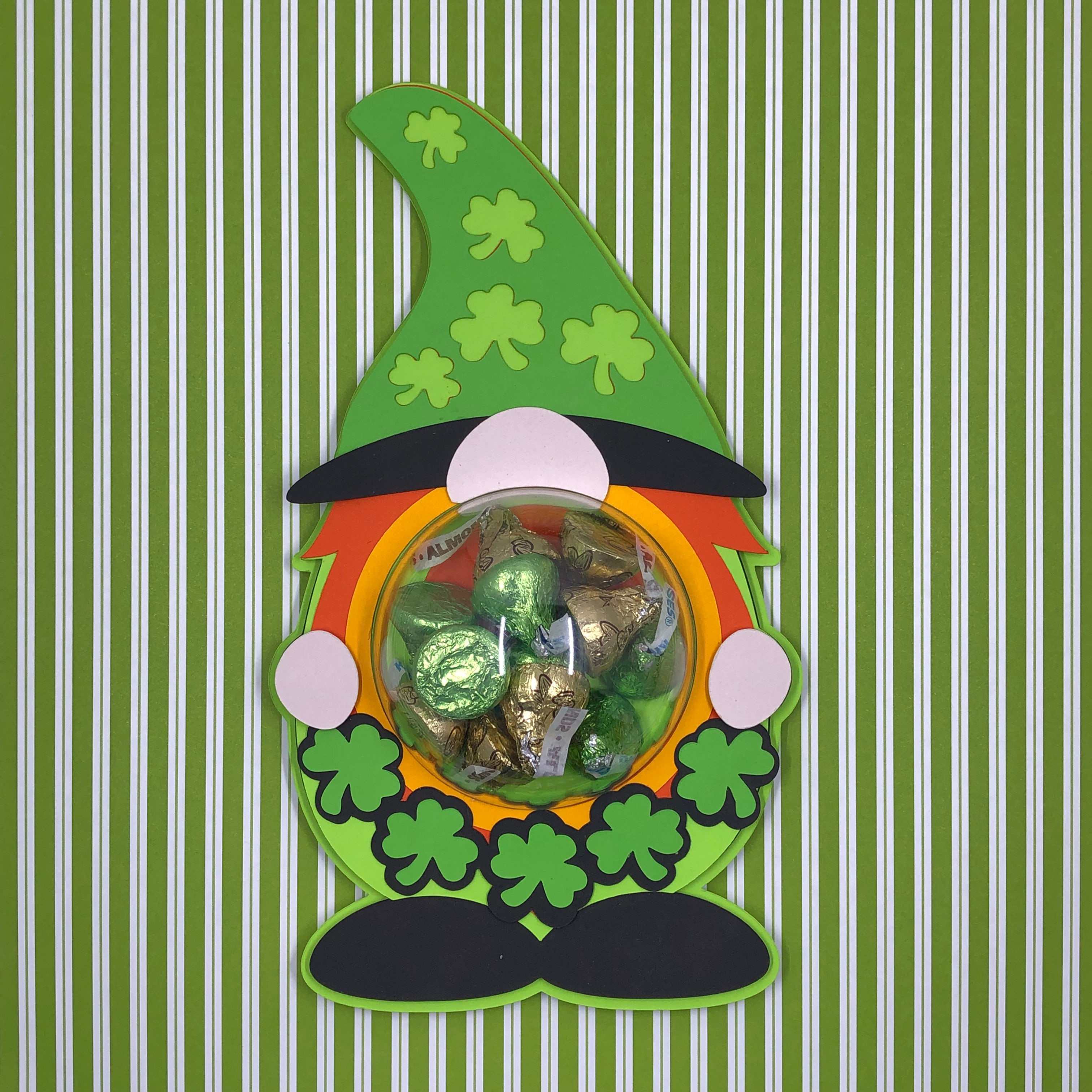 St, Patrick's Day Gnome Domed Candygram Keepsake
