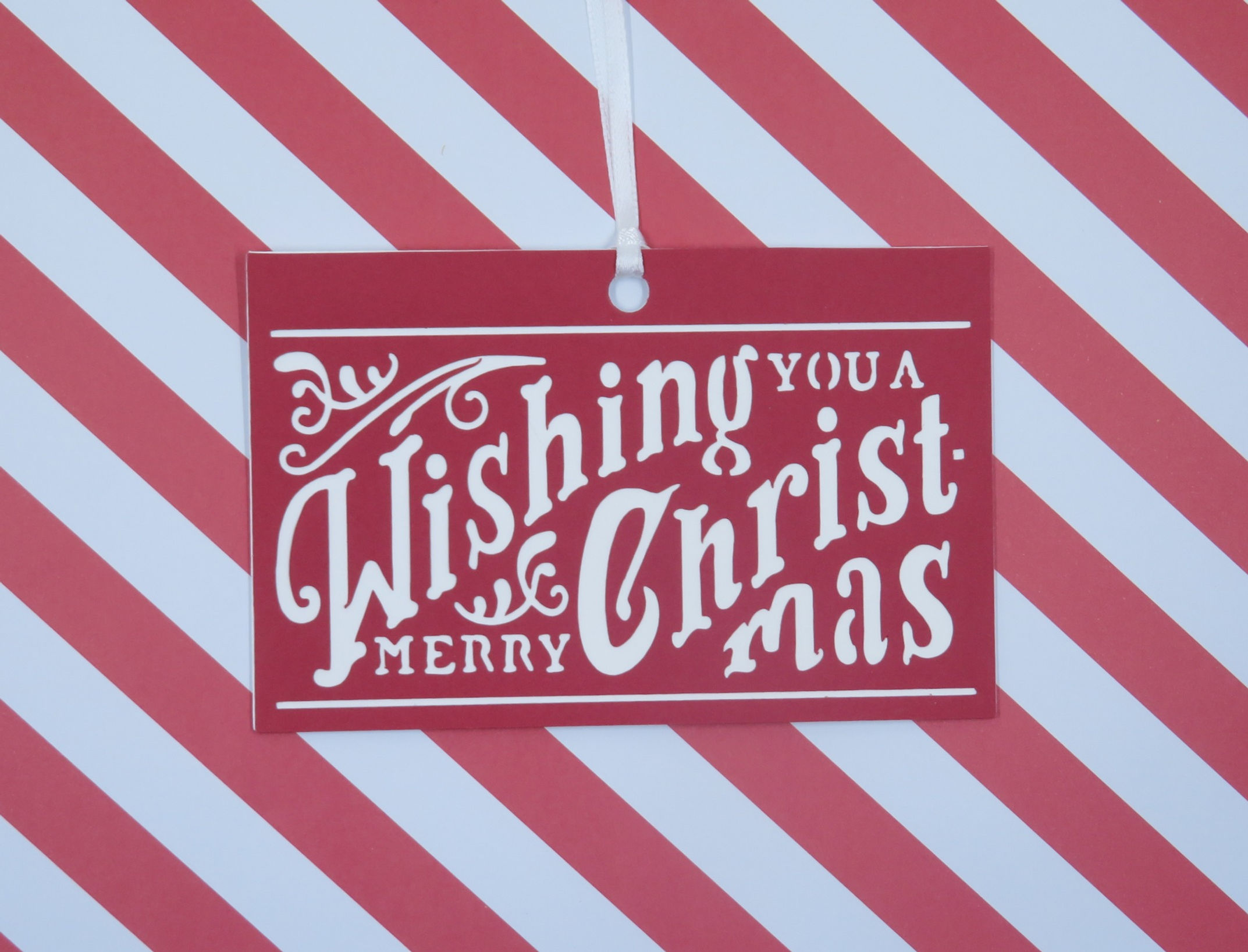 Wishing You A Merry Christmas Gift Tag