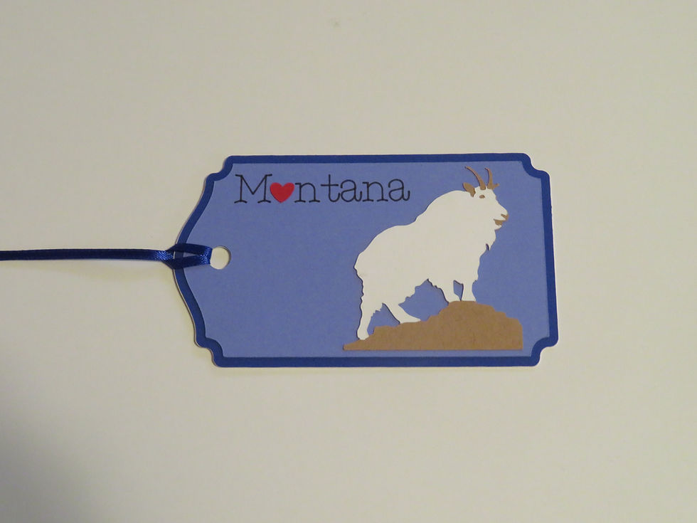 Thumbnail: Heart in Montana Mountain Goat Gift Tag